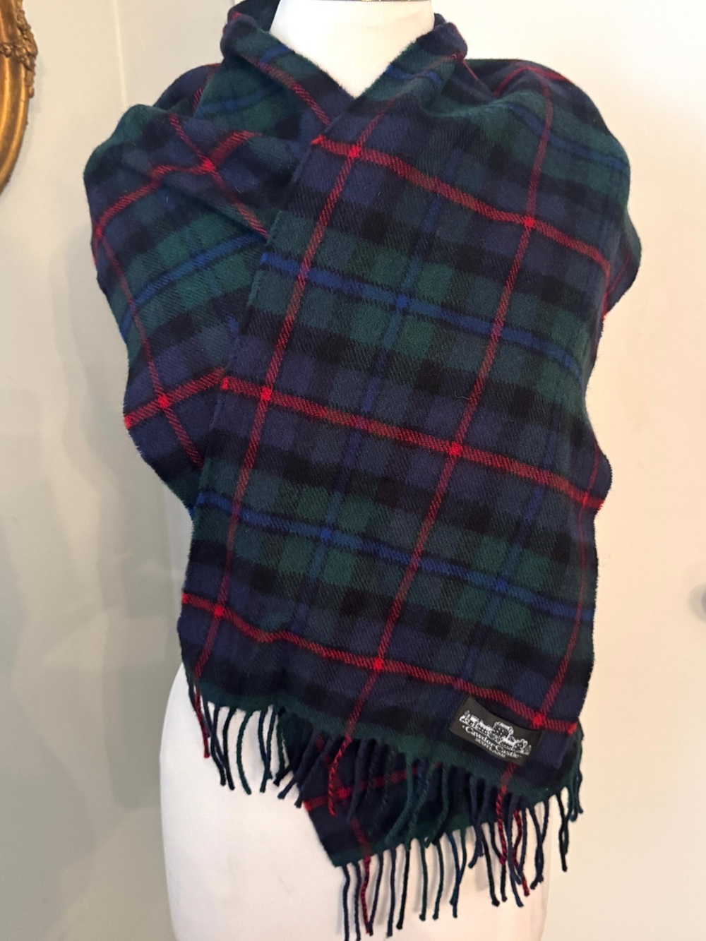 Wool Tartan Plaid Scarf Caldor Castle Scotland